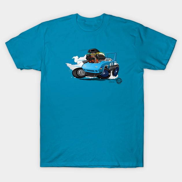 70 Superbird King Slide T-Shirt by Goin Ape Studios